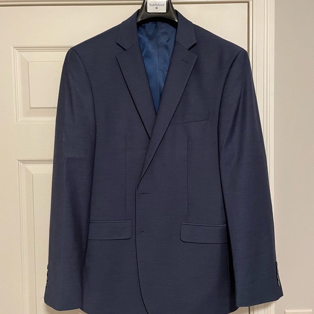 Calvin Klein Navy Suit Jacket. Double Vented.